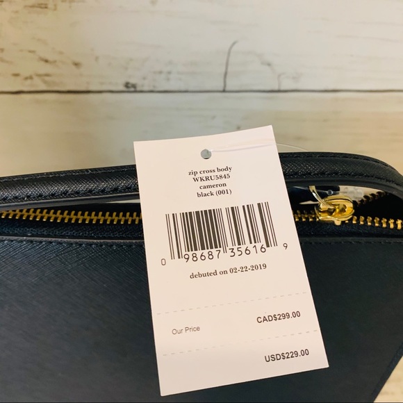 Zip crossbody Cameron black Kate spade NWT - Picture 4 of 6